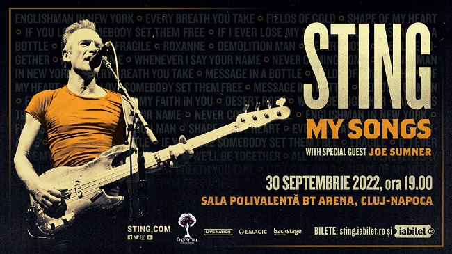 STING concertează la Cluj Napoca