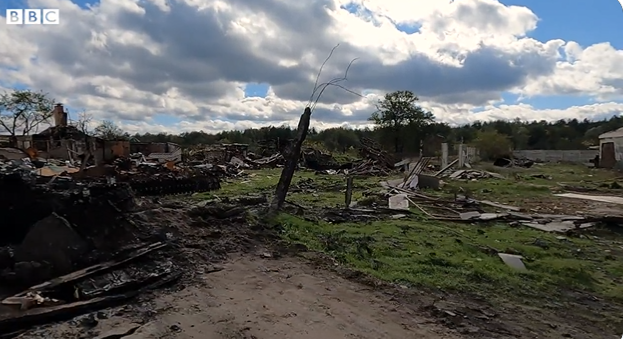 (VIDEO) Reportaj BBC în Liman, de unde au fugit rușii