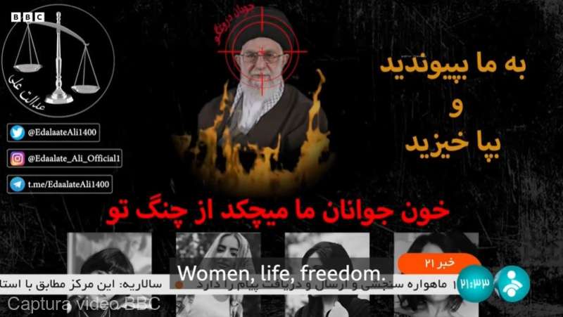 (VIDEO) Televiziunea din Iran, piratată: „Sângele tinerilor noştri…”