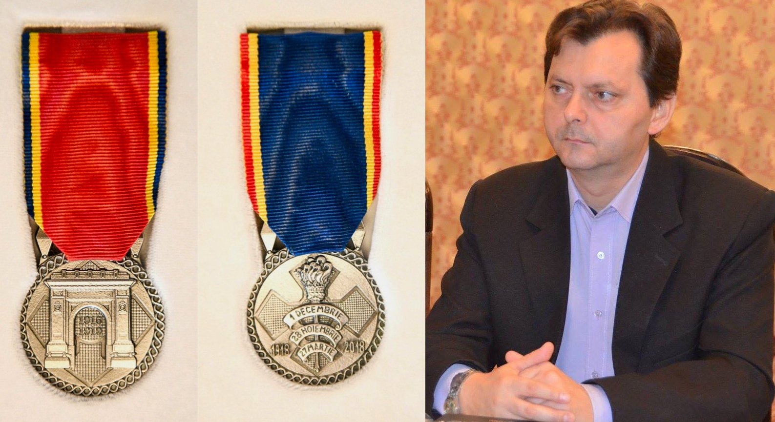 Medalia Aniversară Centenarul Marii Uniri, înmânată dr. Daniel I. Iancu