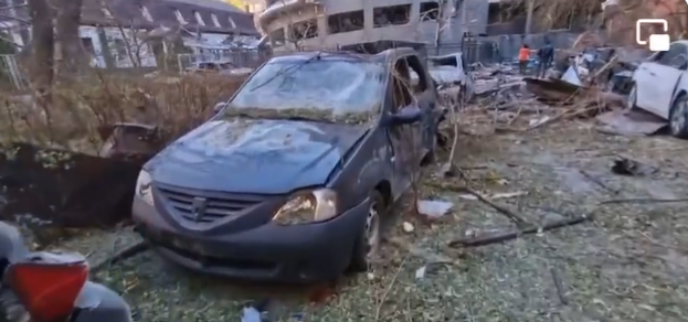 (VIDEO) Noi imagini din Kievul bombardat