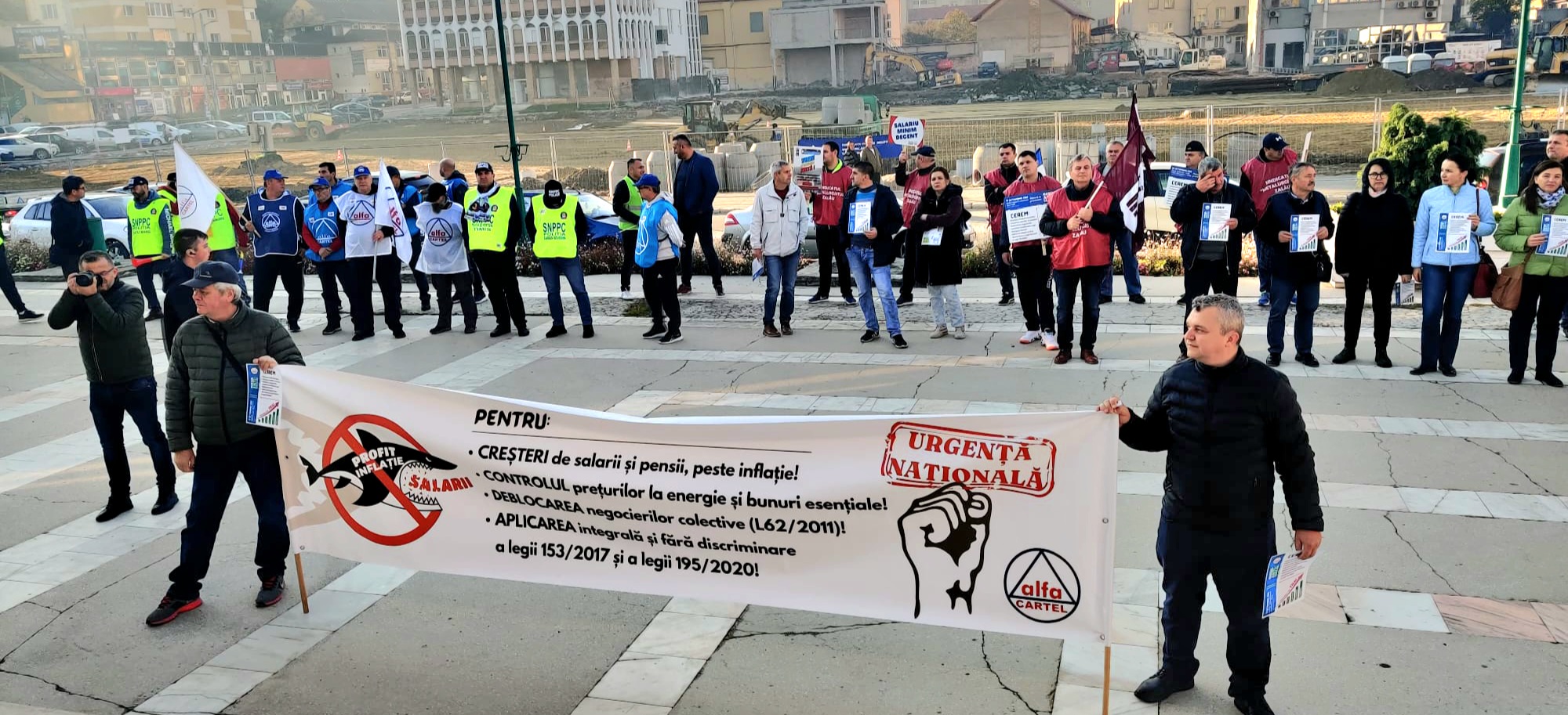 (VIDEO) Imagini de la mitingul Cartel ALFA: „Stop sărăcirii  populației”
