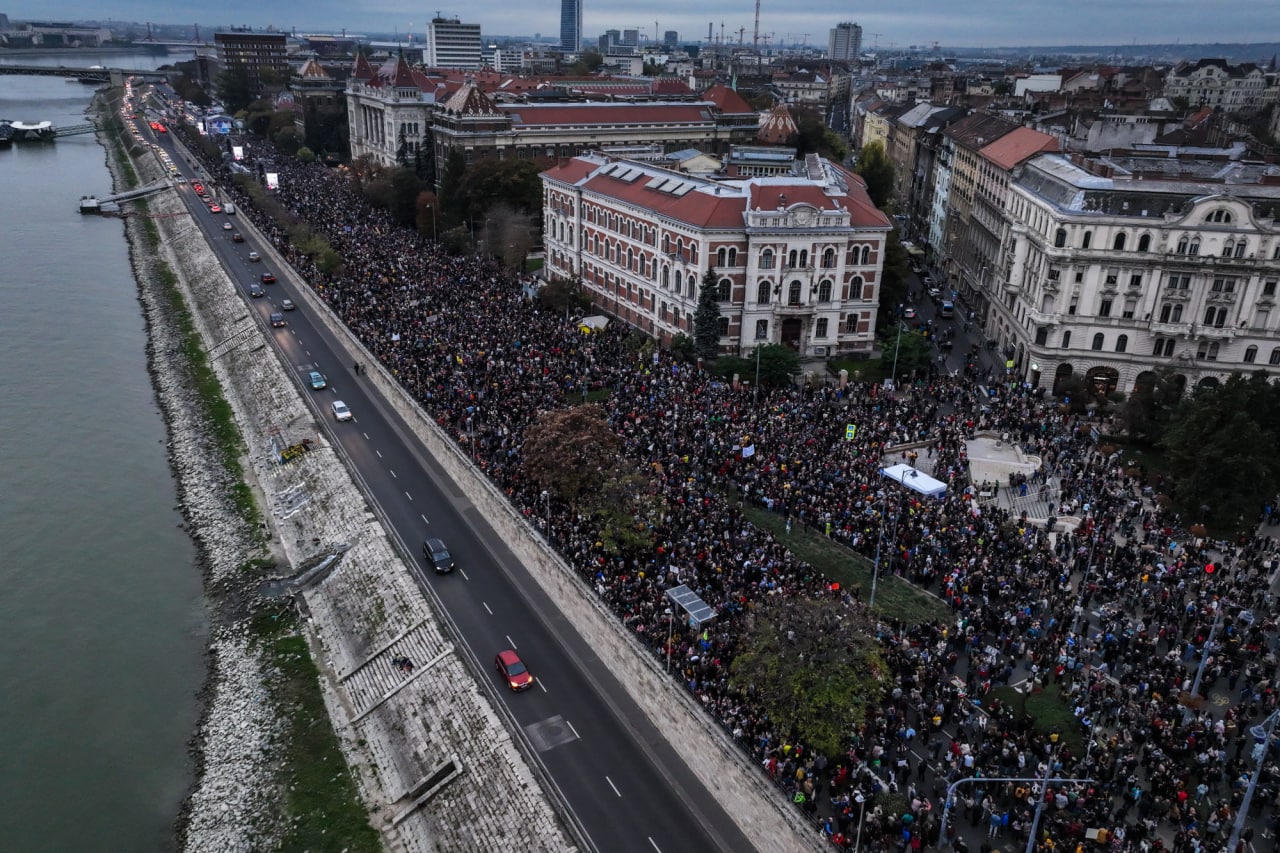 (FOTO) Când se enervează ungurii. Protest uriaș!