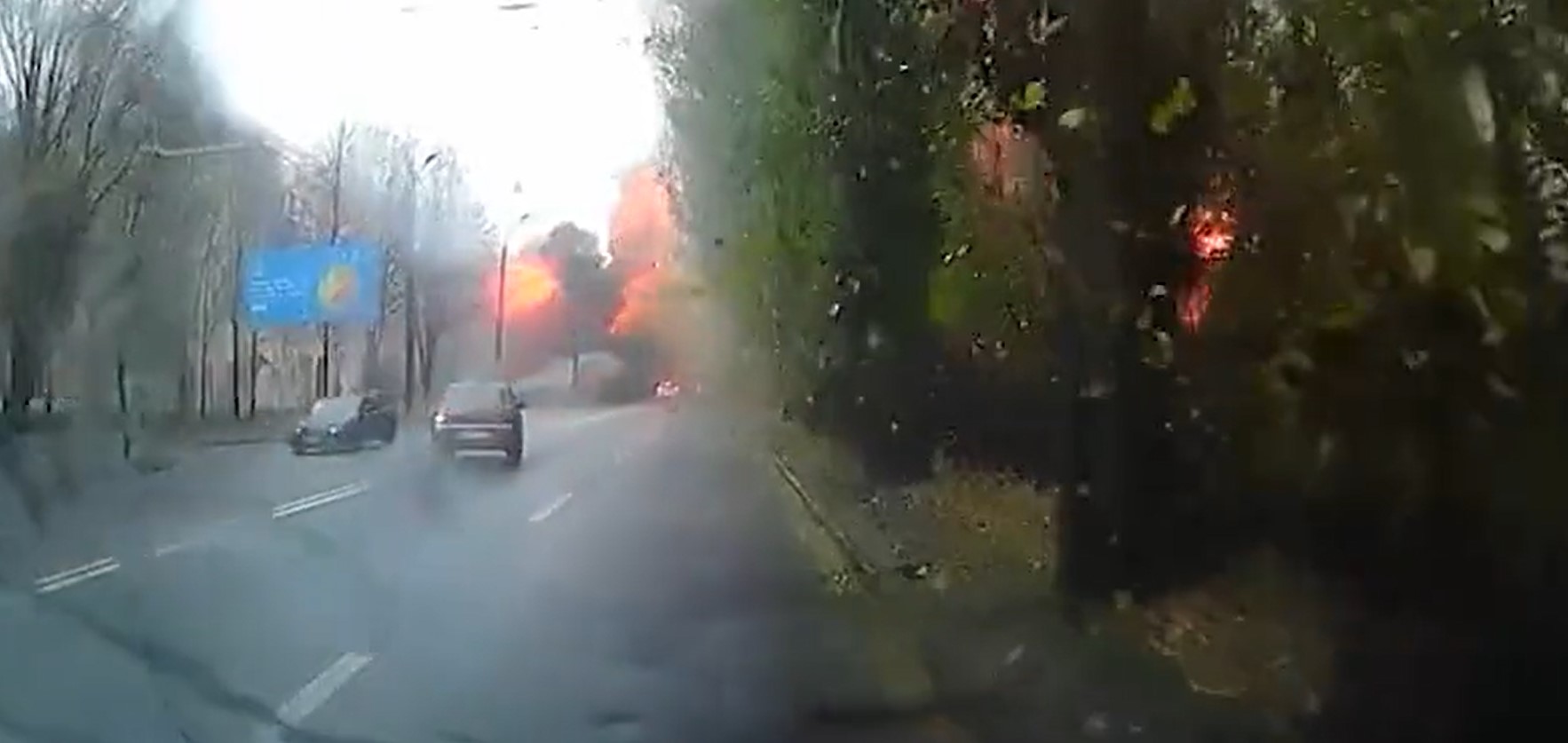 (VIDEO) Ești în trafic și te trezești cu racheta în față