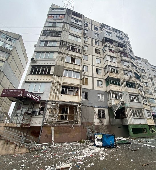 După ruși, potop de bombe la Herson