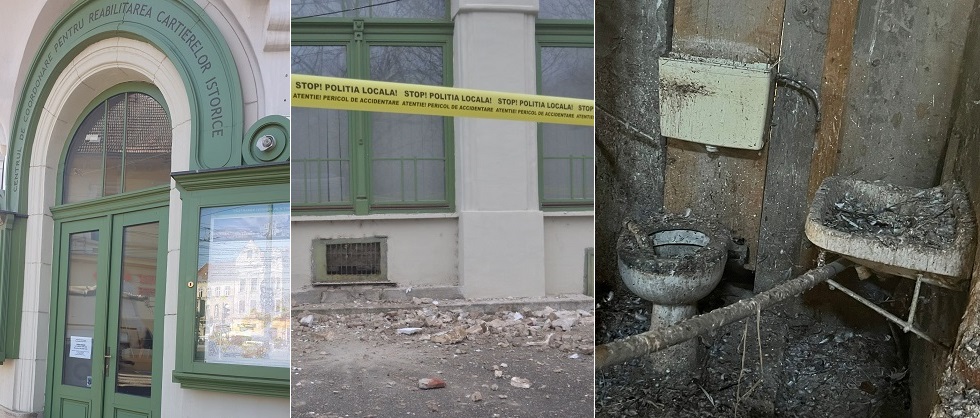 (FOTO) Specialiștii în reabilitare din clădirea în paragină