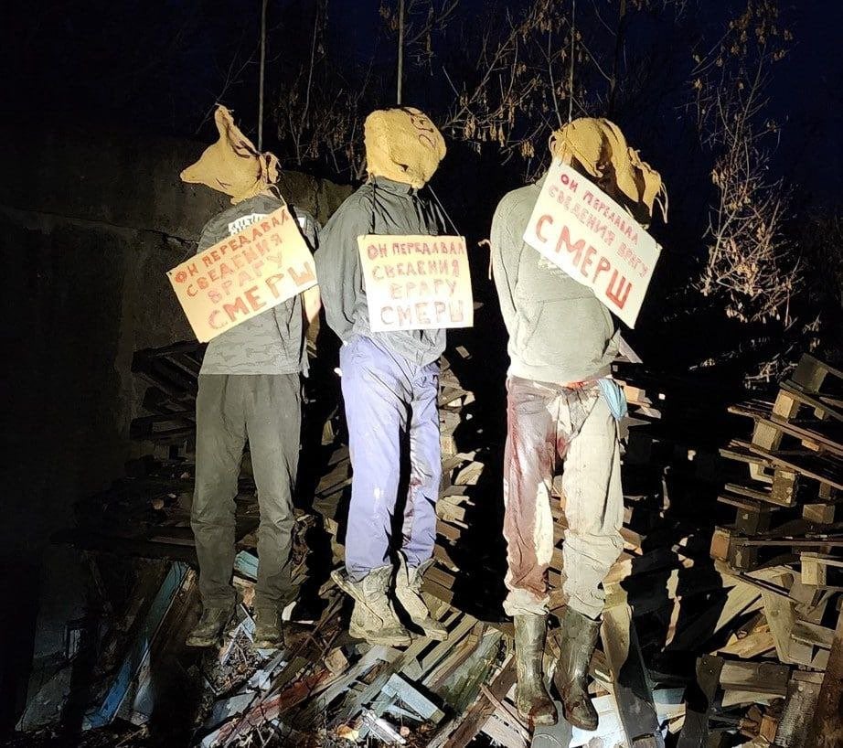 Imagini cu impact emoțional: Oameni spânzurați în Ucraina