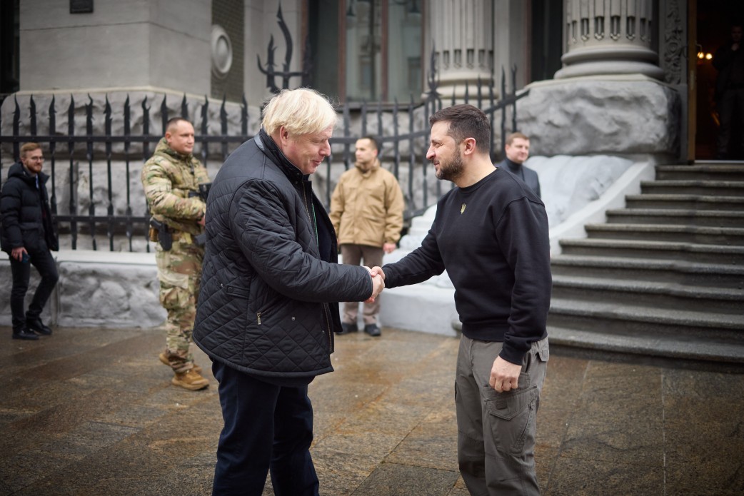 Boris Johnson, apariţie surpriză în Ucraina