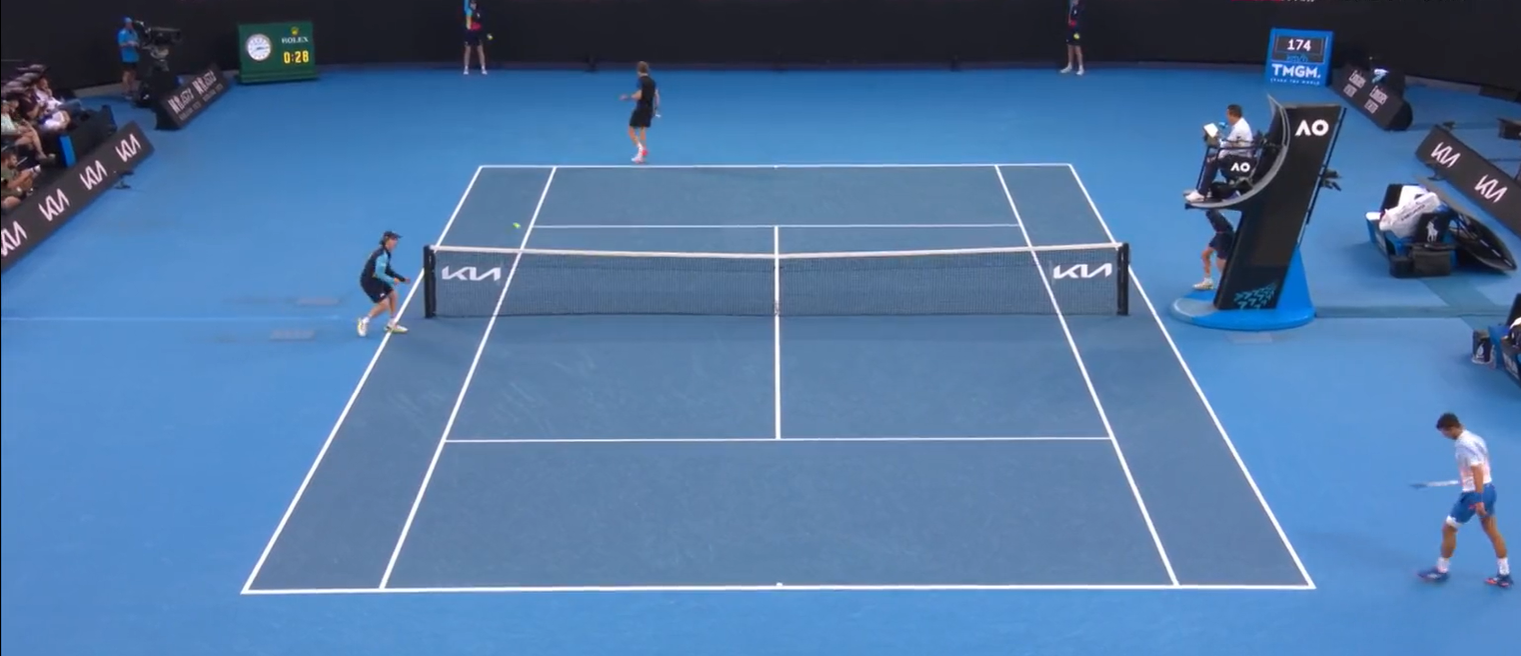 (VIDEO) Djokovic extraterestrul