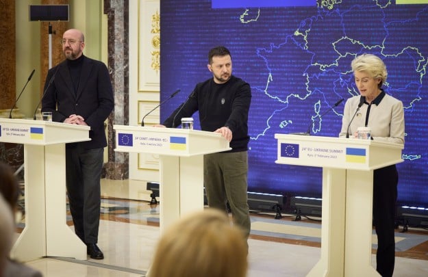 Liderii europeni, front comun cu Zelenski