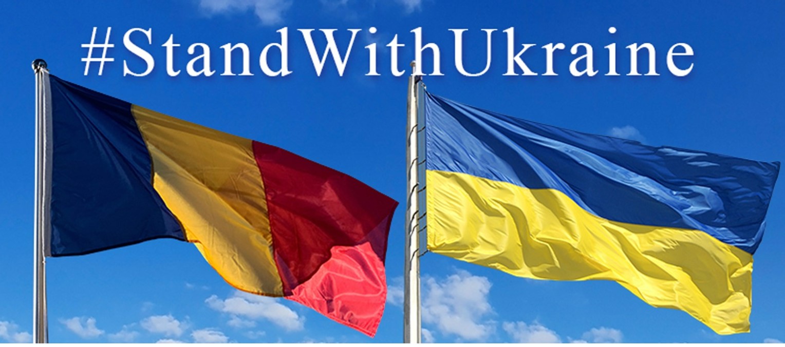 MAE român a arborat steagul Ucrainei