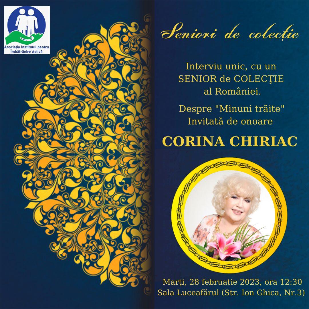Corina Chiriac, un senior de colecție