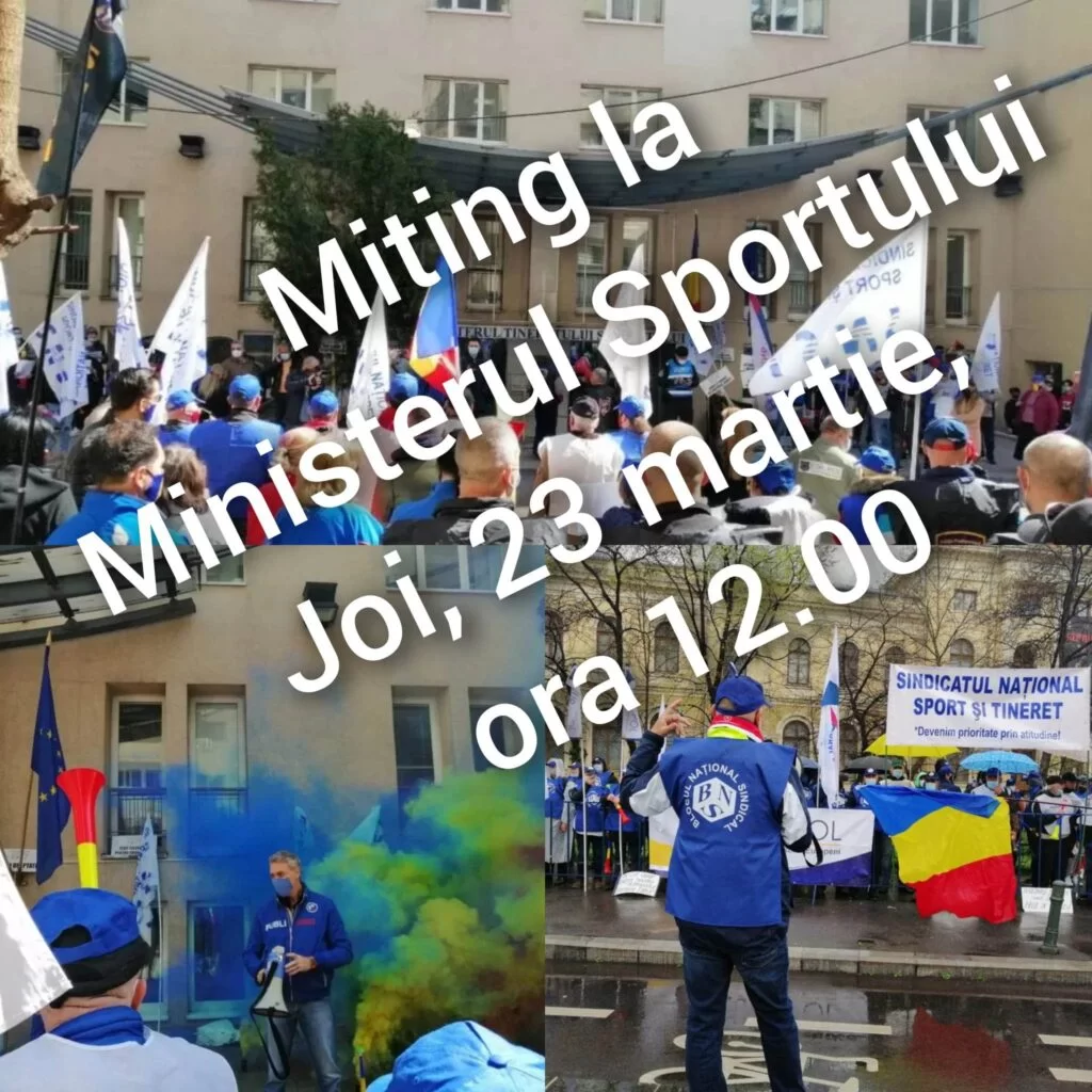 SNST: protestăm pentru a ne lua Sportul înapoi