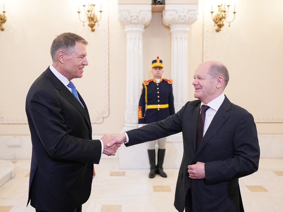 (VIDEO) Mesajele lui Olaf Scholz la București
