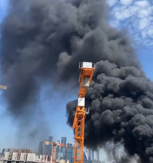 (VIDEO) Flăcări uriașe la Moscova