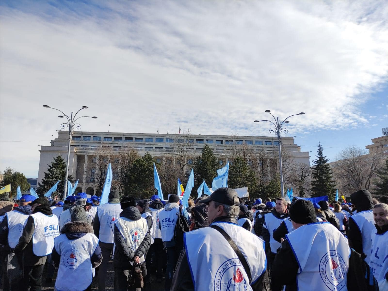 Marș de protest al sindicaliștilor din Educație