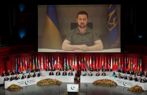 Zelenski, intervenție la summitul Consiliului Europei
