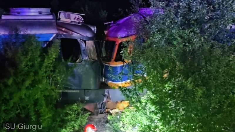 Incident pe calea ferată: Impact între locomotive