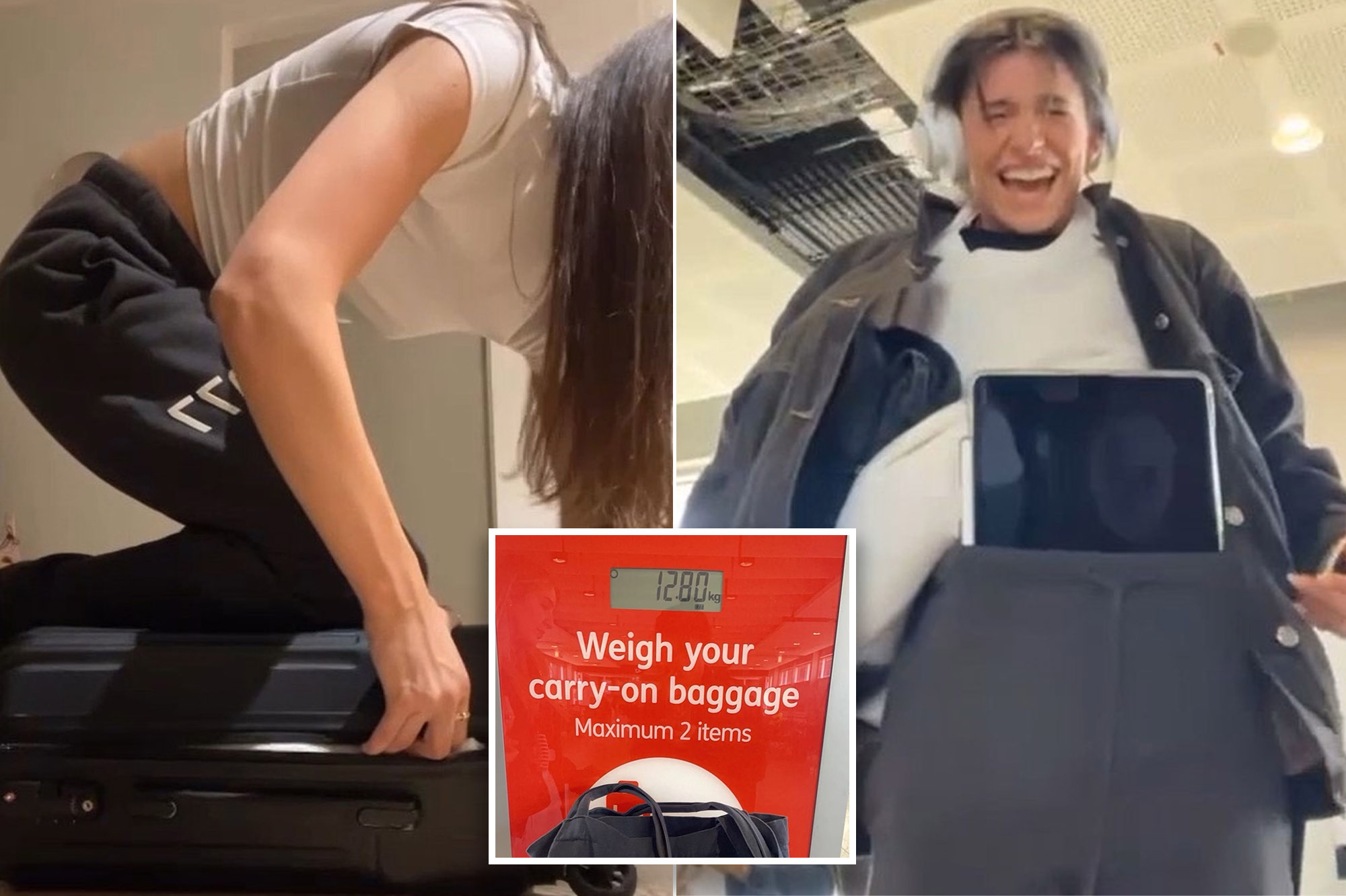 Gestul la care a recurs o tânără pentru a nu achita taxă de bagaje în avion