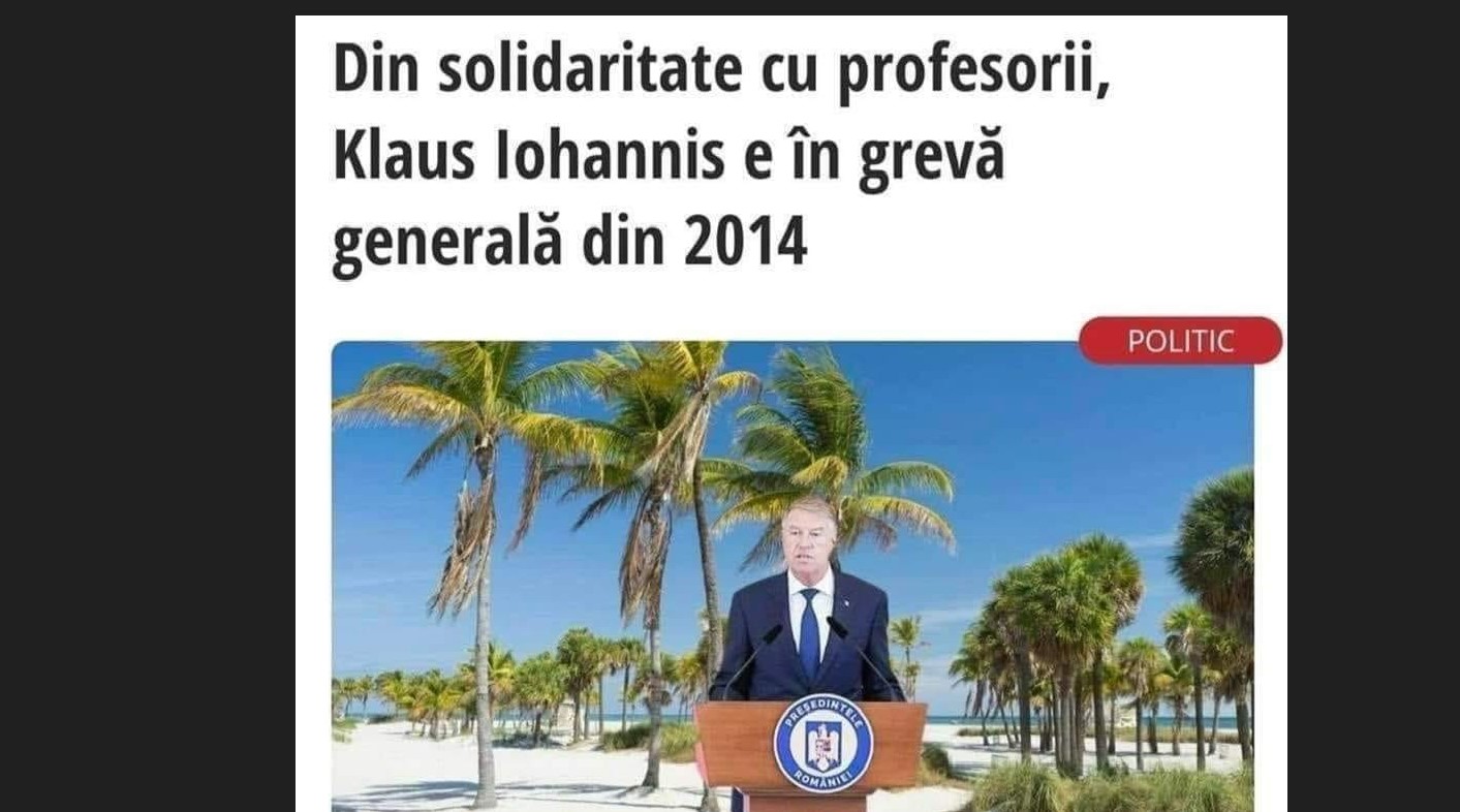 Glume amare: Și Iohannis e în grevă