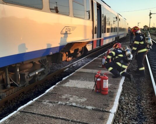 Alt incendiu pe calea ferată