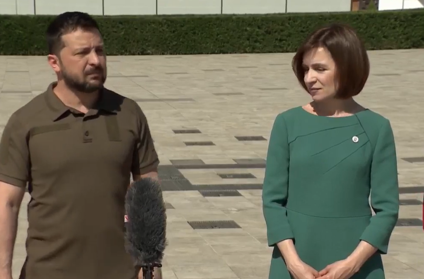 BREAKING VIDEO. Zelenski a descins în Moldova