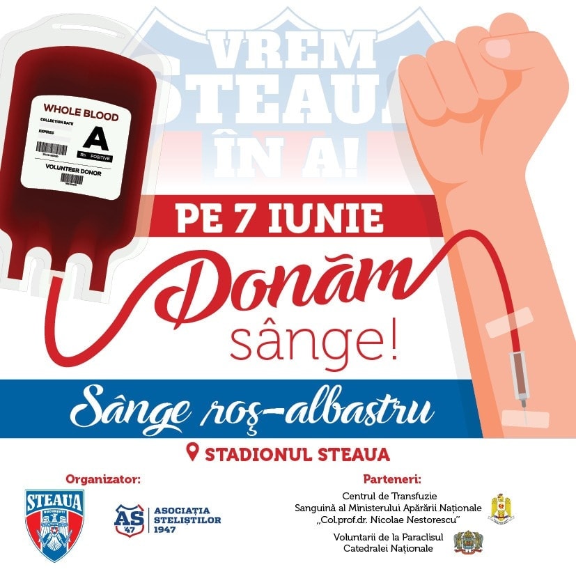 AS47: „Donăm sânge roș-albastru“