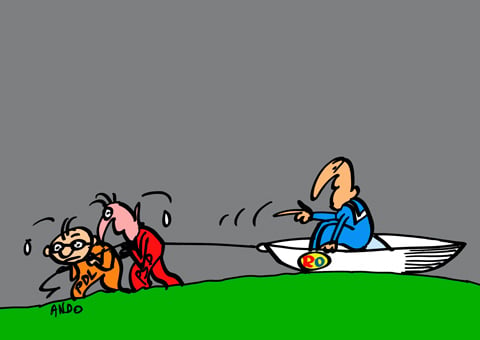 Barca pe uscat