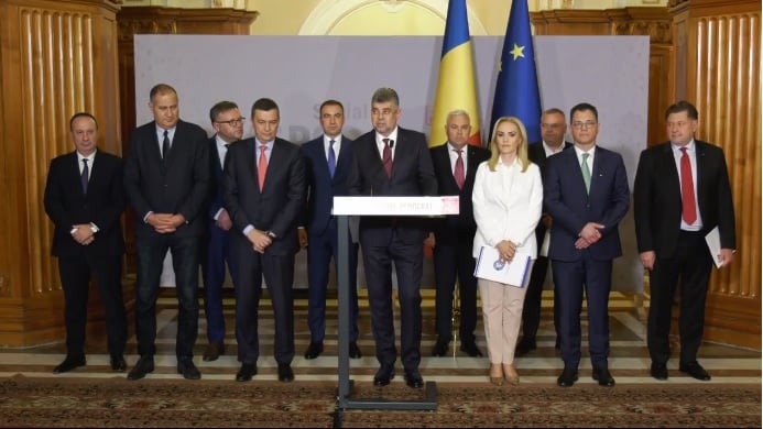 Lista noului Guvern a fost depusă la Parlament