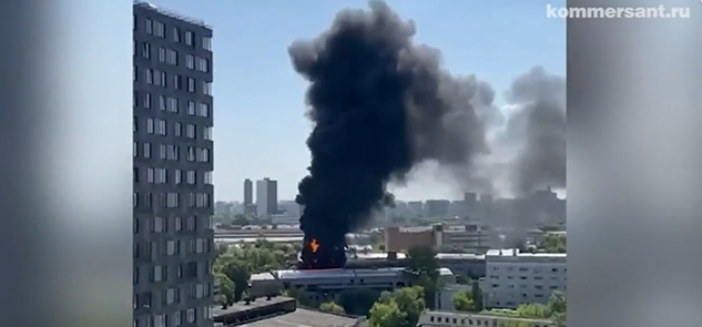 (VIDEO) Flăcări uriașe la Moscova
