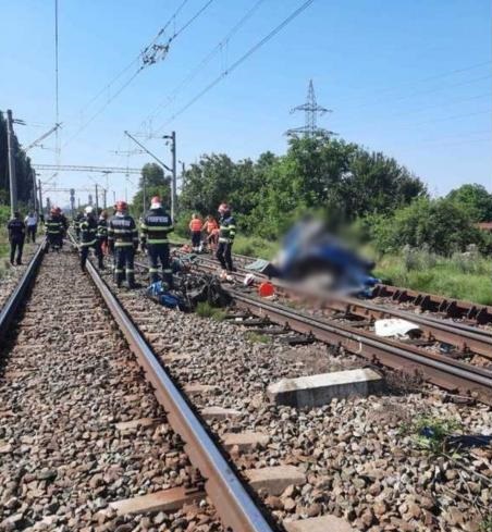 O familie întreagă a pierit spulberată de tren