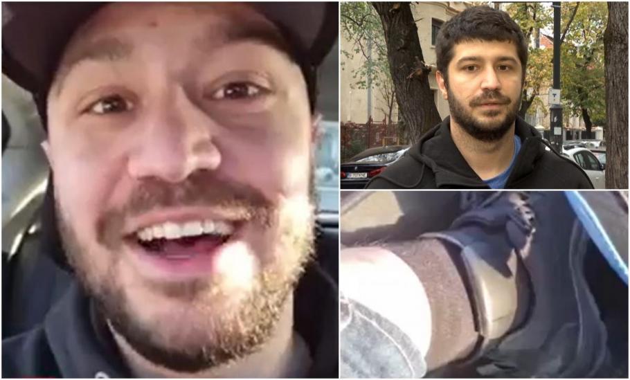 „Justiţiarul de Berceni”, târât pe capotă