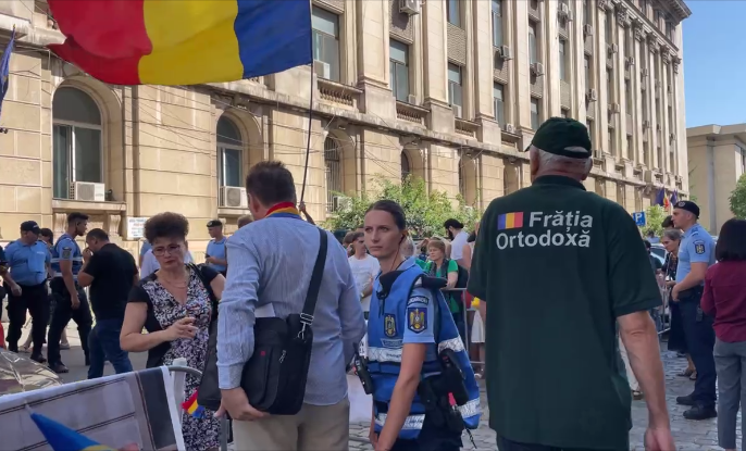 (VIDEO) Protestul AUR la MS a degenerat