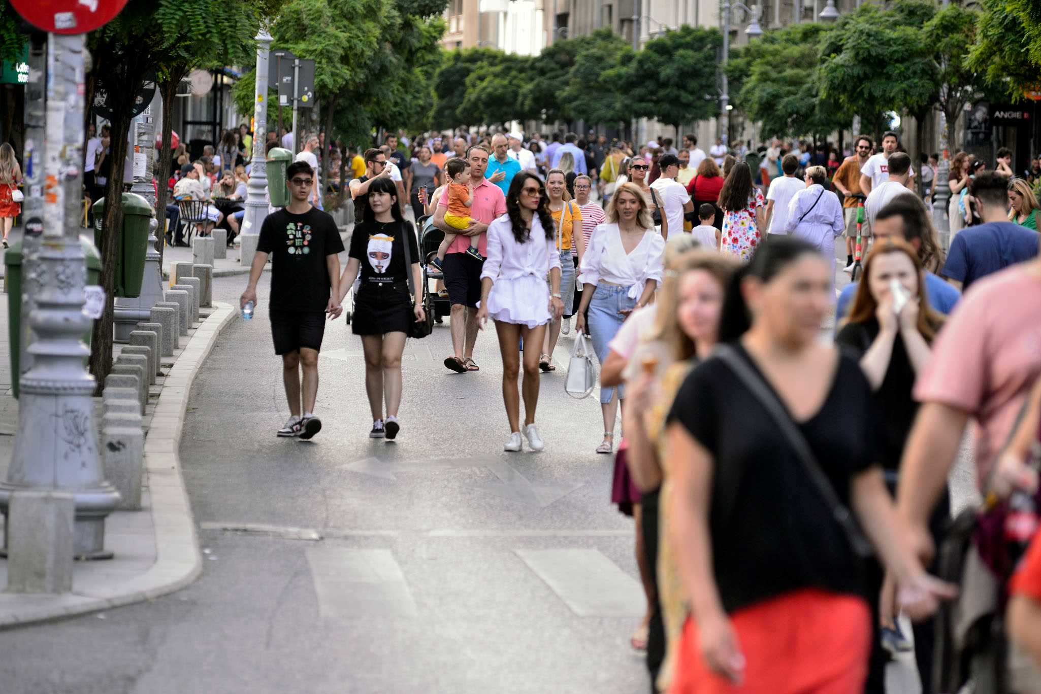 Fără mașini pe Calea Victoriei