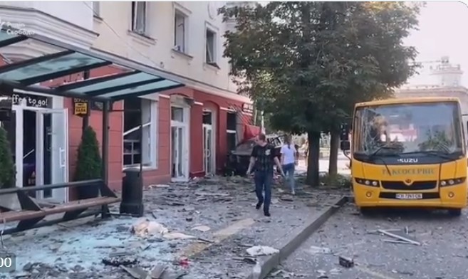 (VIDEO) Momentul atacului de la Cernihiv