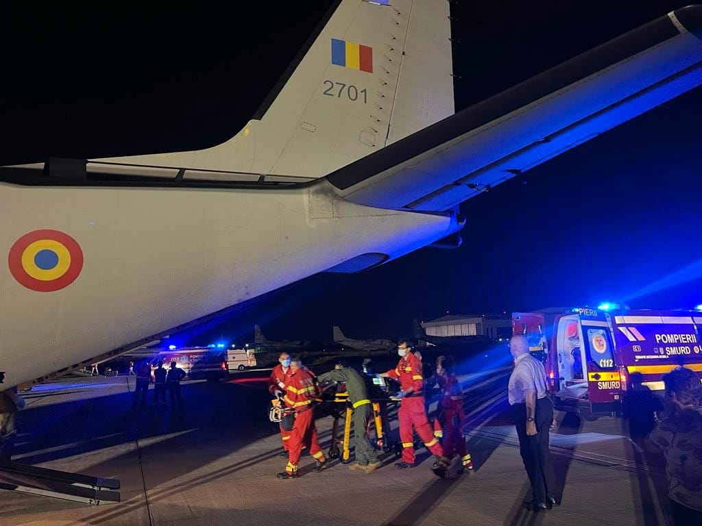 Un alt rănit la Crevedia, dus peste hotare