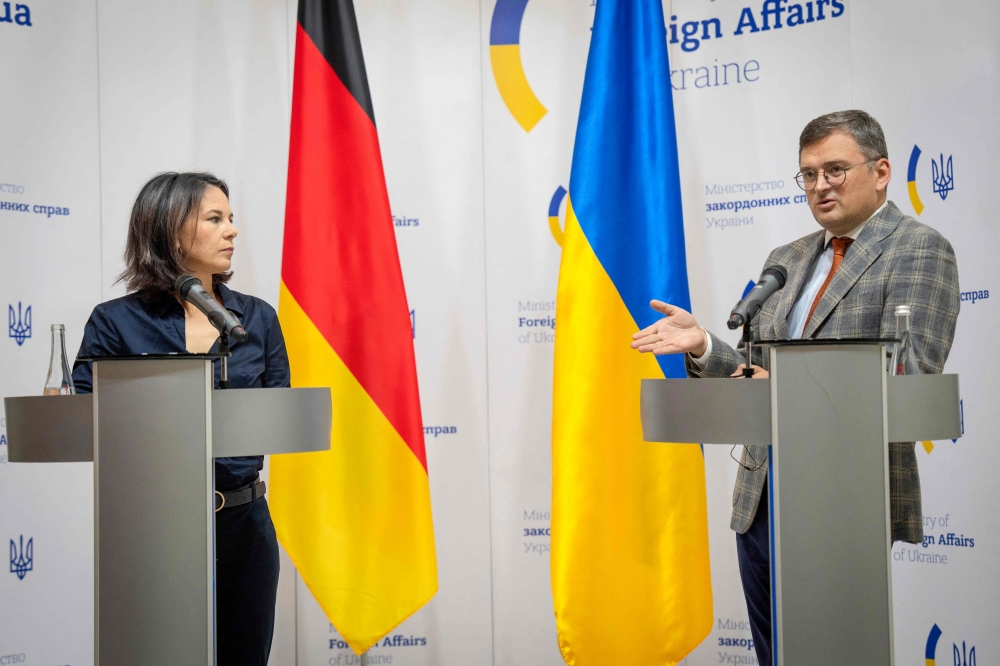 Umilință la Kiev pentru șefa diplomației germane