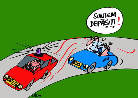 Duel pe autostradă