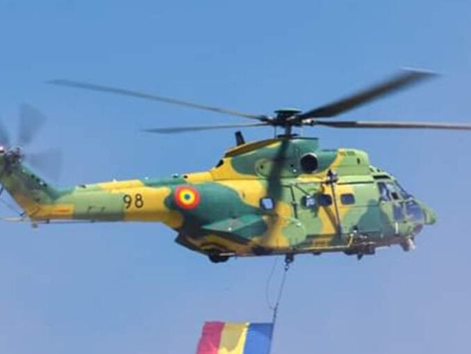 Incident aviatic în timpul unui exercițiu militar. Un elicopter IAR-330 al MApN a aterizat de urgență lângă Reșița