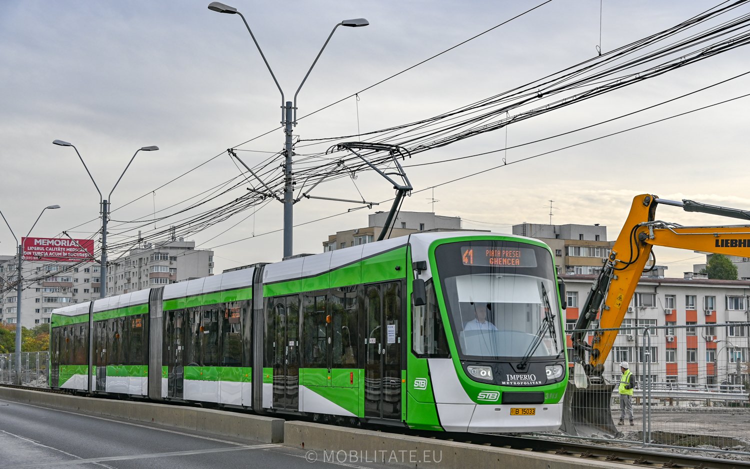 Noi tramvaie Imperio pe linia 41