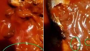 Viermi în conserve de pește!