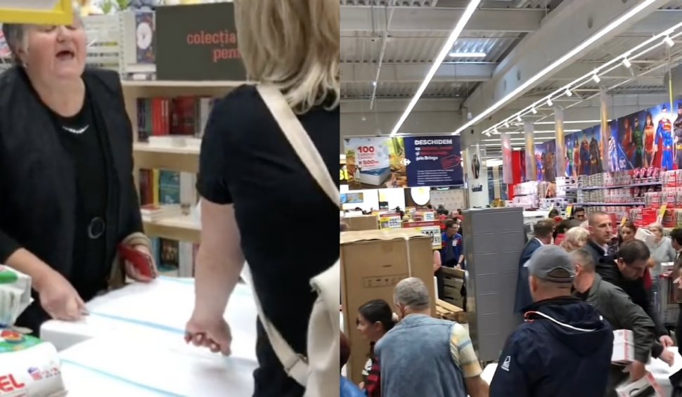 Că hipermarketul nu e muzeu, deocamdată. Bătaie pe frigidere și mașini de spălat