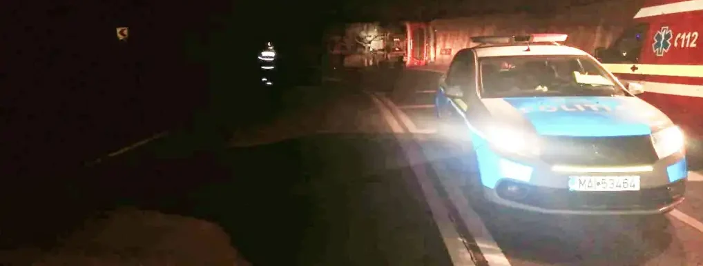 Pericol de explozie pe șosea: Zona a fost izolată