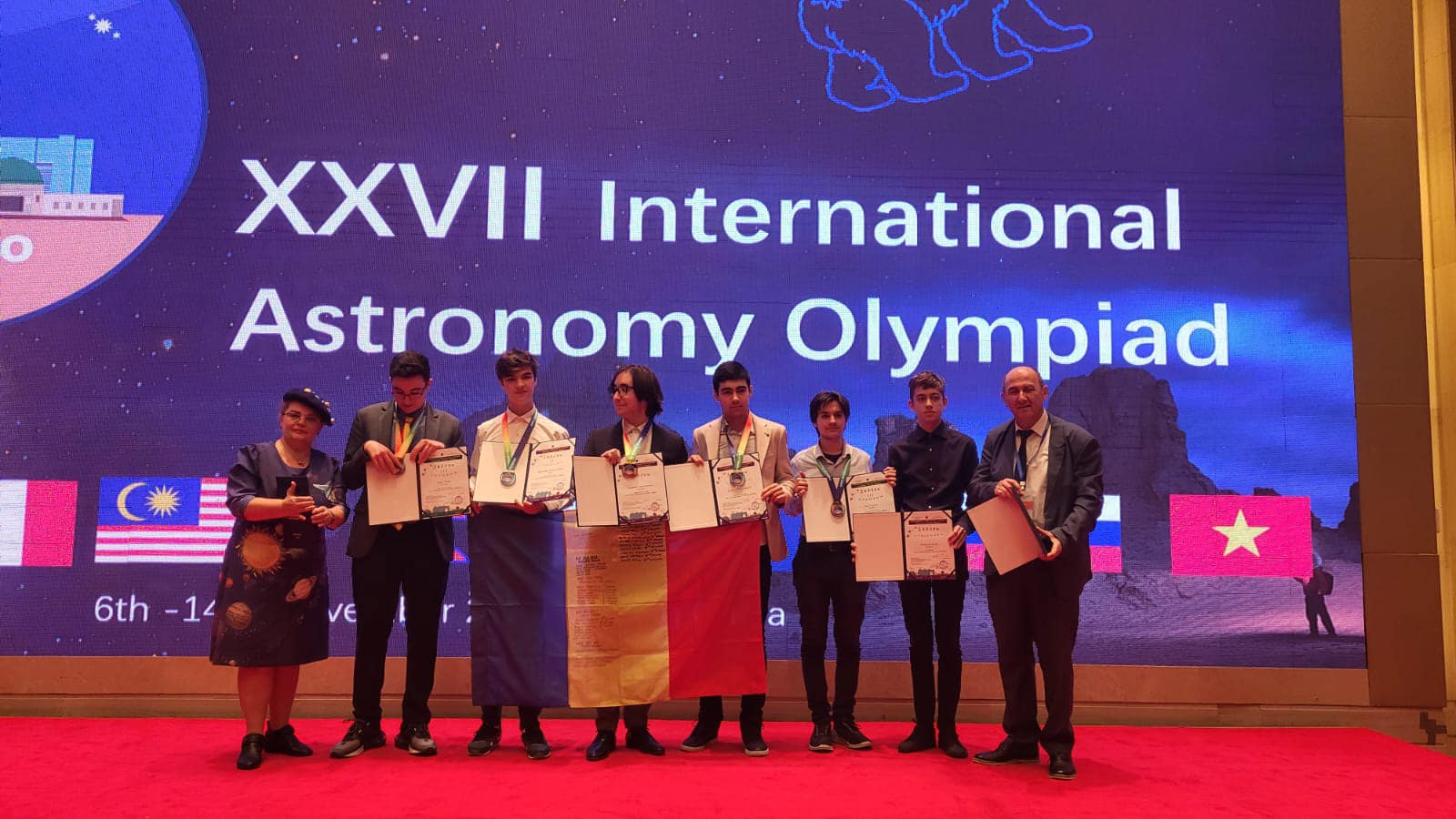 Elevii români, cinci medalii la Olimpiada Internaţională de Astronomie