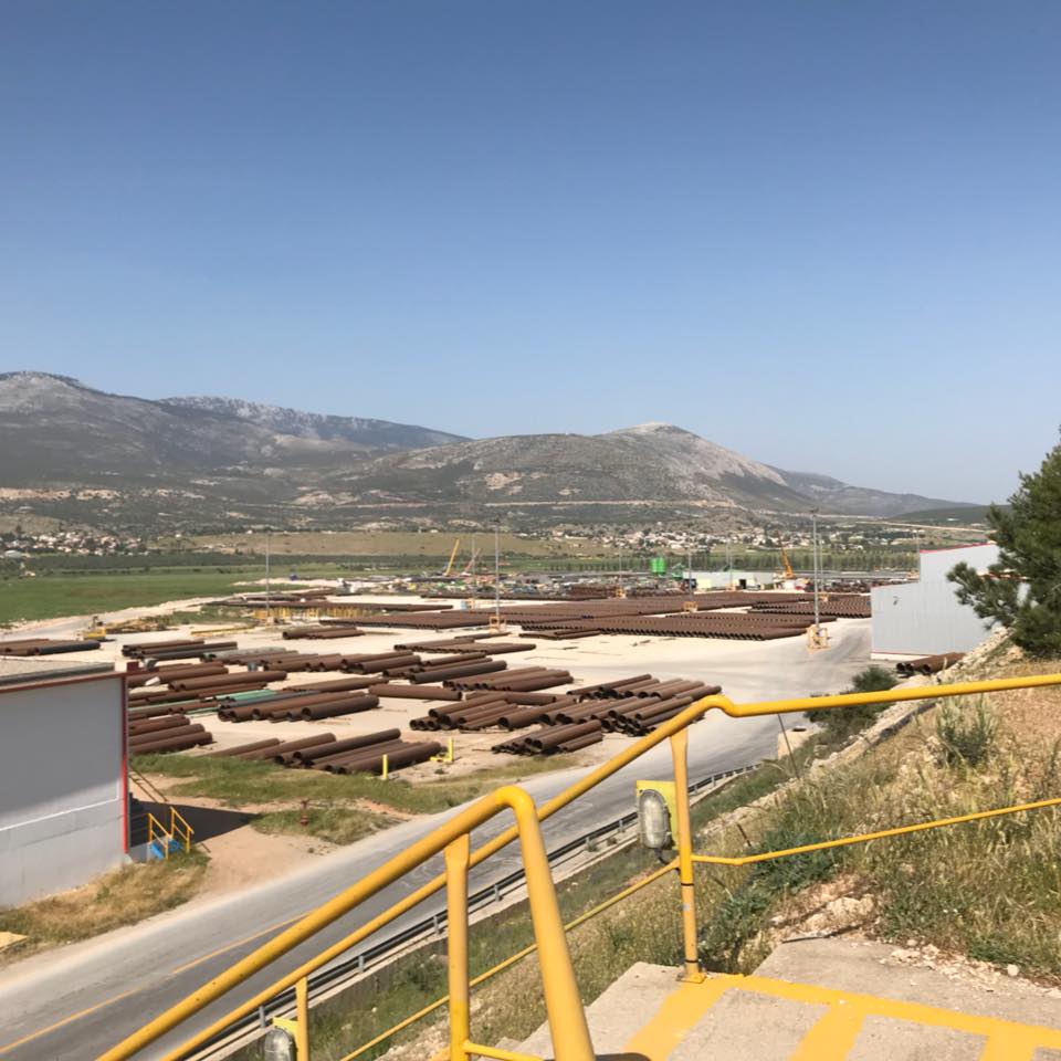 Țevi din Grecia pentru transportul la țărm al gazului din Marea Neagră