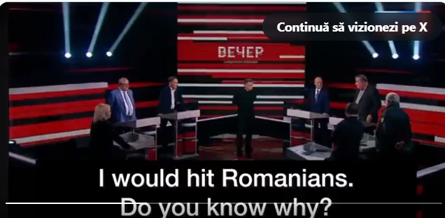 Declarație la o televiziune rusă: Rusia ar trebui să bombardeze România (VIDEO)