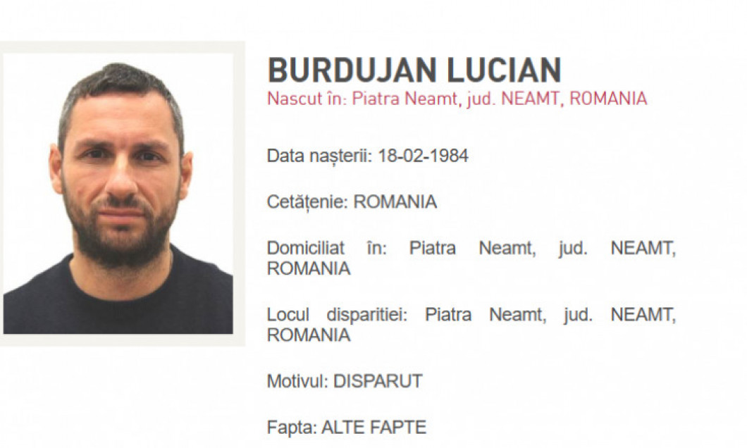 Dat dispărut, Lucian Burdujan și-a făcut acum apariția