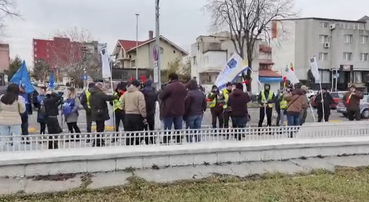 Polițiștii din Constanța au ieșit în stradă