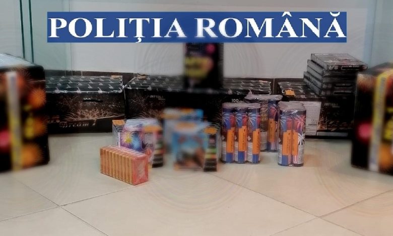 Articole pirotehnice, ascunse printre dulciuri