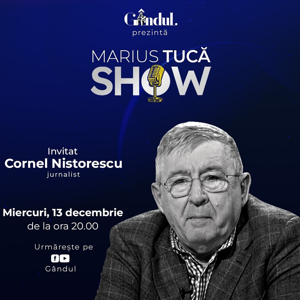 Cornel Nistorescu, la Marius Tucă Show